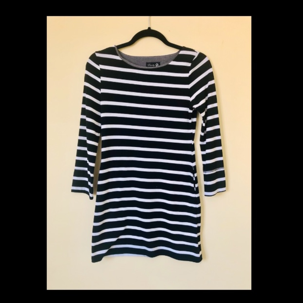 Danity striped black and white dress